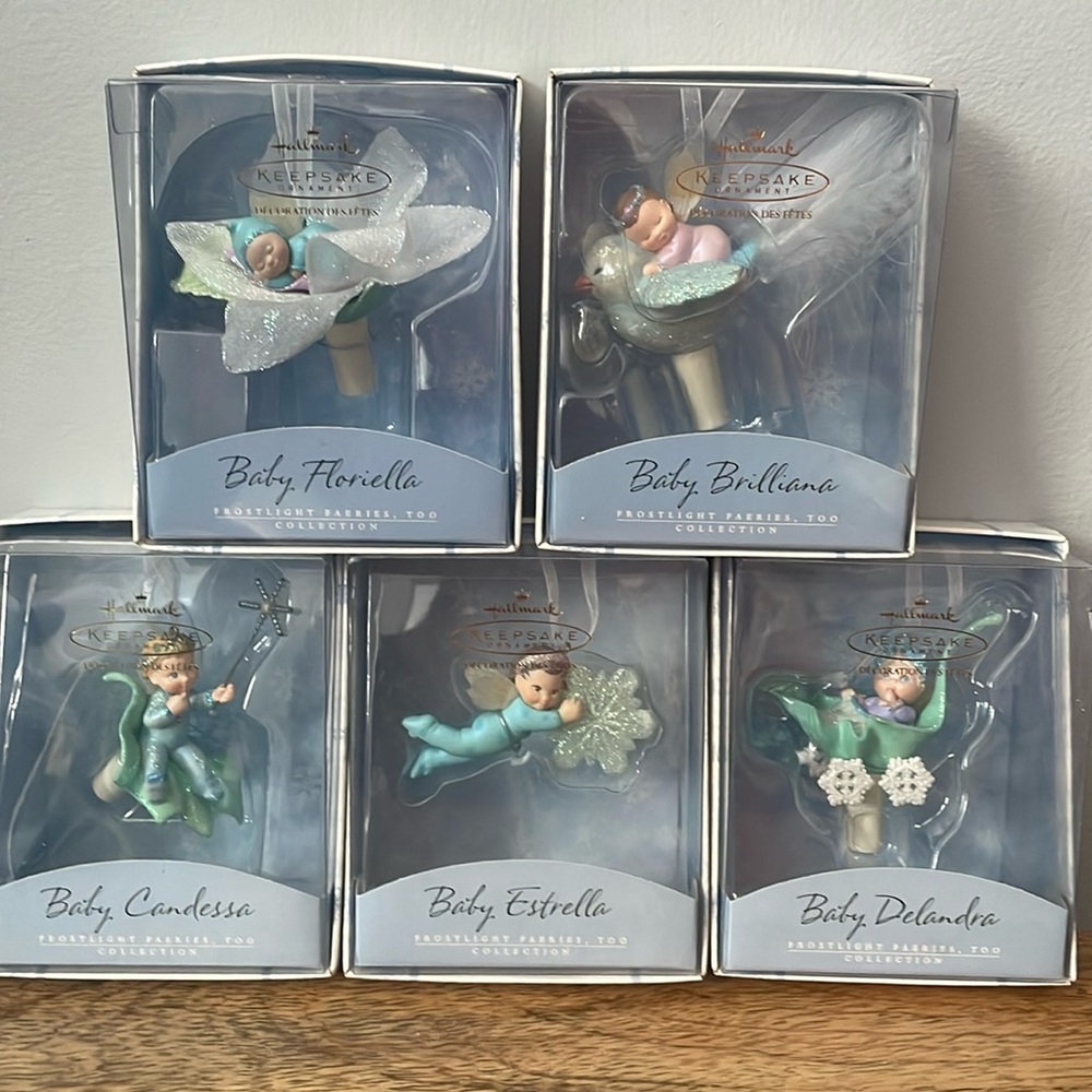 💙Frostlight Faries ,Halmark Keepsake Ornament Lot from 2002